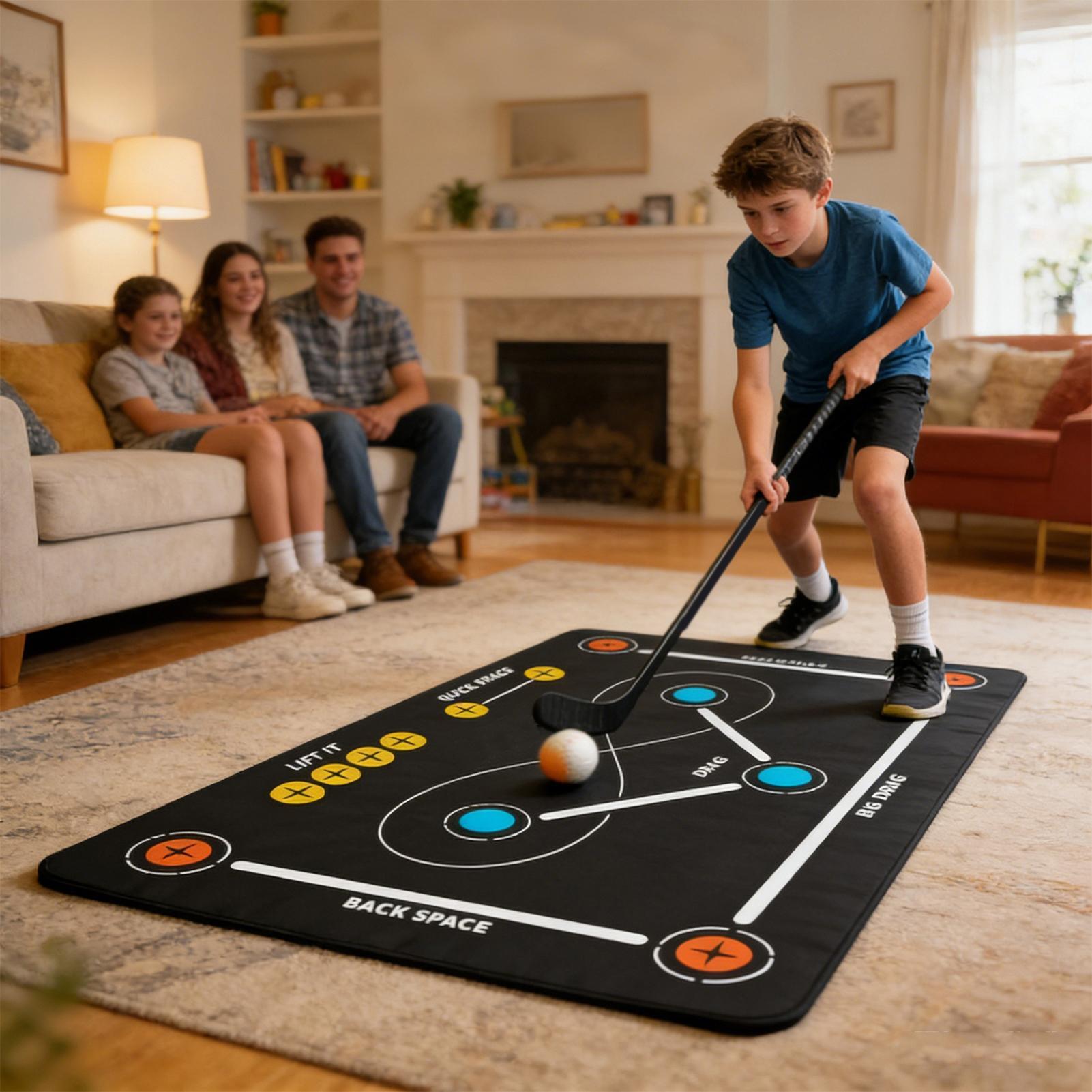 Home Appliances - Non-Slip Hockey Training Mat Quiet Ball