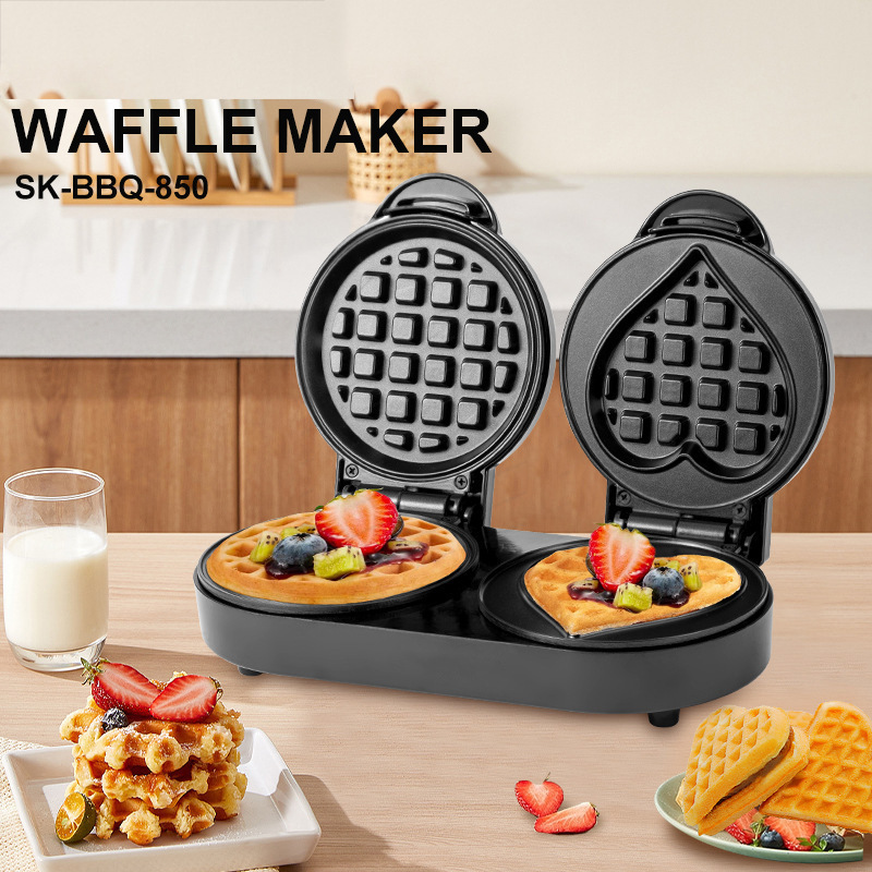 110V Double Plate Waffle Maker - Mini Waffle Maker Machine 评论和价格