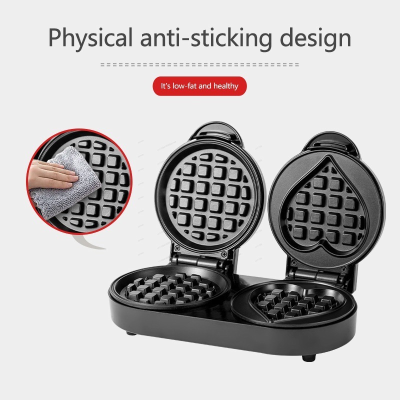 110V Double Plate Waffle Maker - Mini Waffle Maker Machine 评论和价格