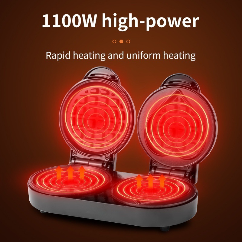 110V Double Plate Waffle Maker - Mini Waffle Maker Machine 评论和价格