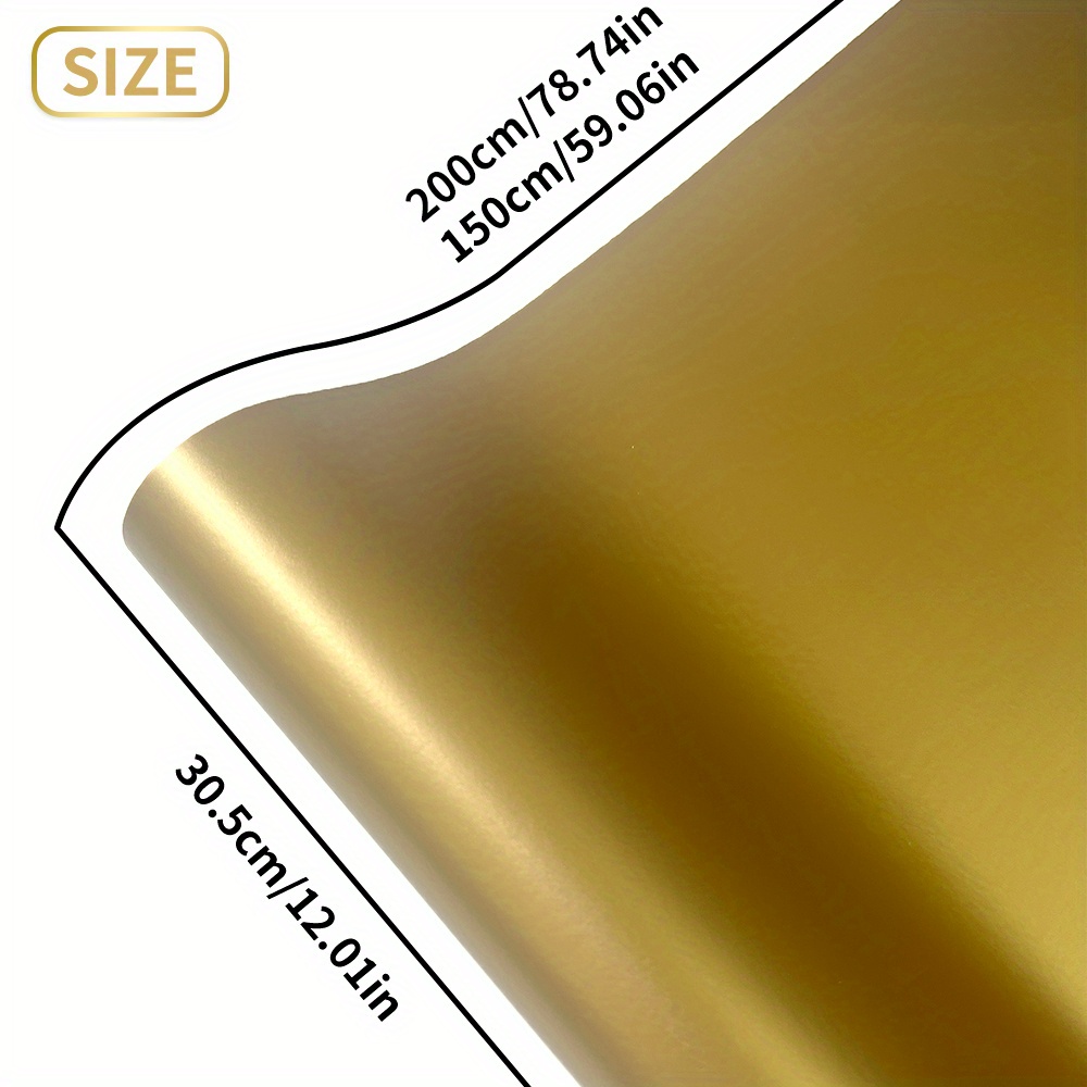 1Roll Matte Gold Vinyl Roll Pe - Home Appliances 评论和价格